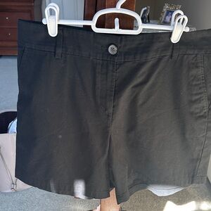 LOFT Women's Classic Black Bermuda Shorts